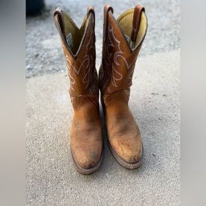 Double H Tan Western Boots